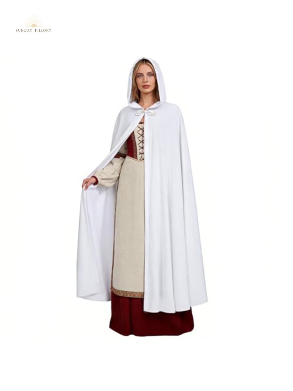 Renaissance Hooded Cape Velvet Medieval Cloak Victorian Costume